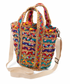 Mini Multicolor Chindi Tote with Strap