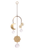 Surya Celestial Moon & Sun Engraved Brass Suncatcher Mobile