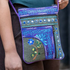 Embroidered Passport Bag - Vertical Zip Pocket