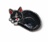 Bala Mani Beaded Sleeping Cat Brooch