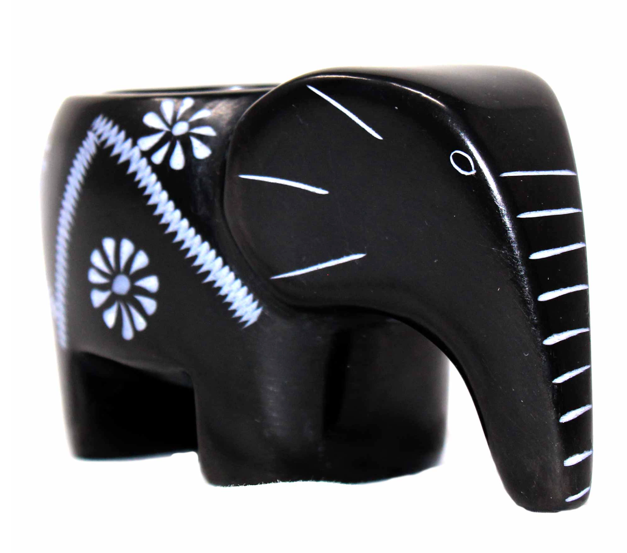 Elephant Soapstone Tealight Holder