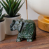 Etched Soapstone Elephant Incense Holder