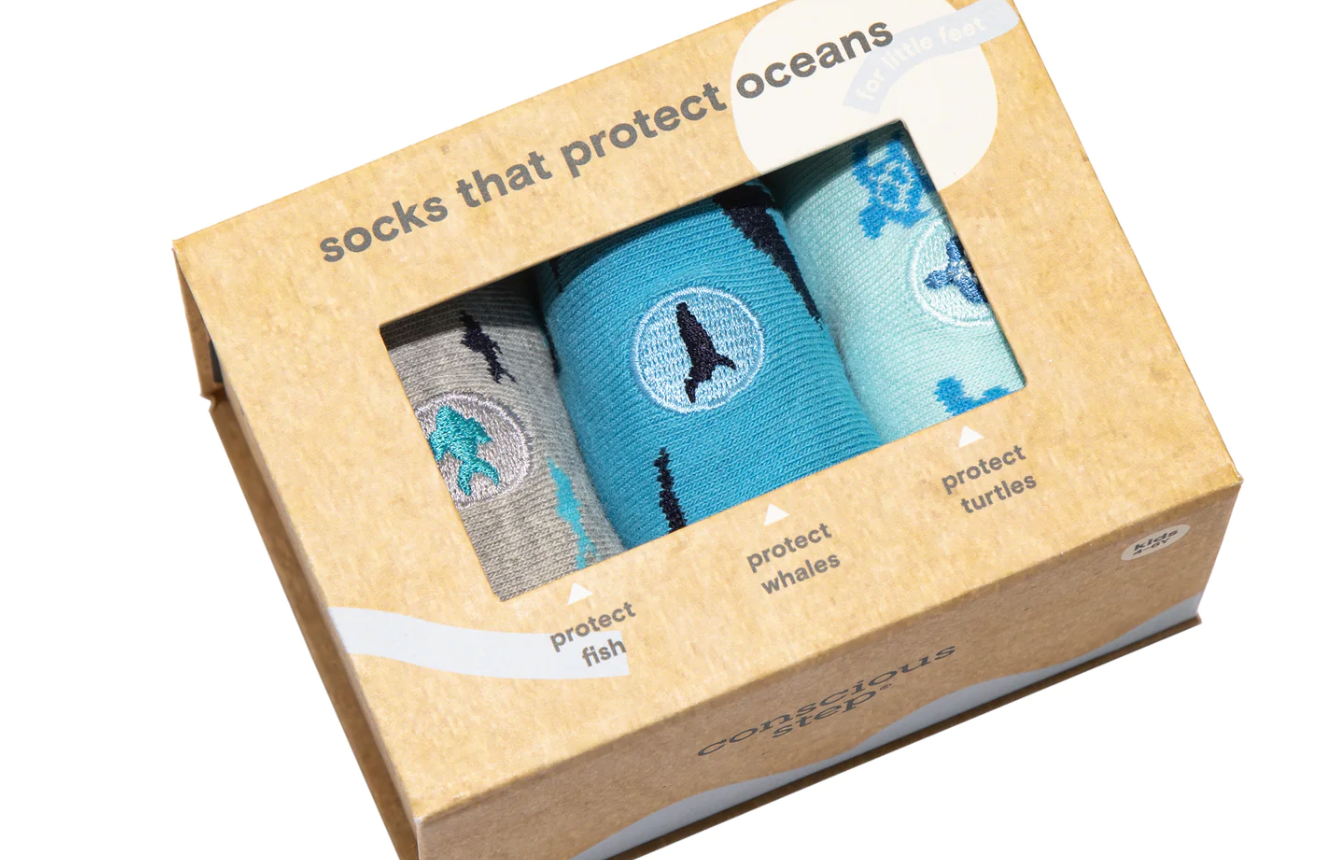 Toddler Socks That Protect Oceans - 3 Pack