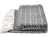 Recycled Cotton Throw - Black & White