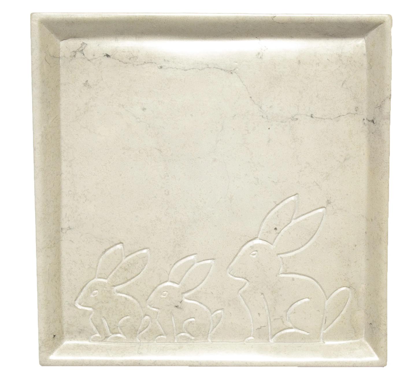 Soapstone Bunny Plate