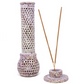 Jali Soapstone Carved Incense and Candle Holder