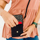 Malia Designs - Sustainable Phone Case Wallet Black and Grey