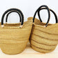 Gitzell FairTrade - Tote Basket Bag, U-Shopper natural: Closed weave