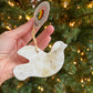 Dove Cow Horn Christmas Ornament