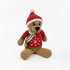 Pebble - Christmas Teddy Bear – Handmade Organic Cotton Holiday Plush