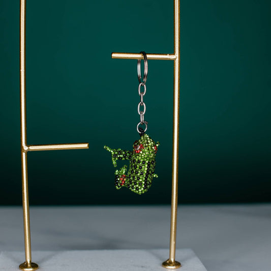 Frog Beaded Keychains