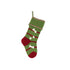 Melange Collection - Dog Bone Stocking - Green