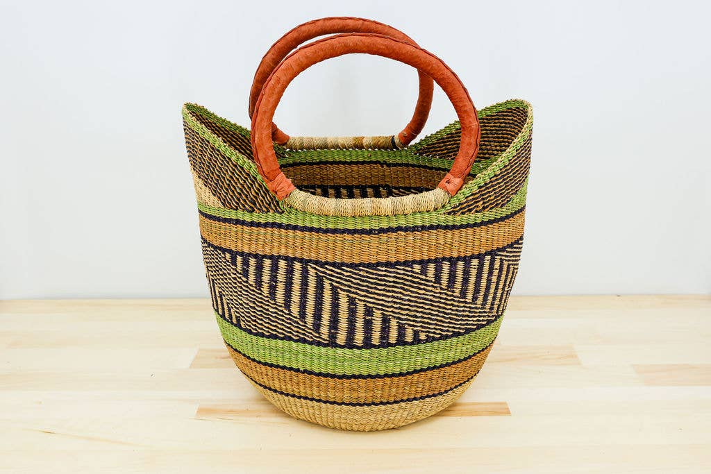 Gitzell FairTrade - Tote Basket Bag, U-Shopper multi-color