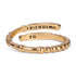 ETHICGOODS - CLASSIC GOLD Morse Code Ring - Patterned | FRIENDSHIP