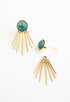 Starfish Project, Inc - Caroline Emperor Stone Stud & Fringe Earrings