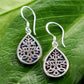 Women's Peace Collection - Akar Abalone Earrings - Sterling Silver, Indonesia