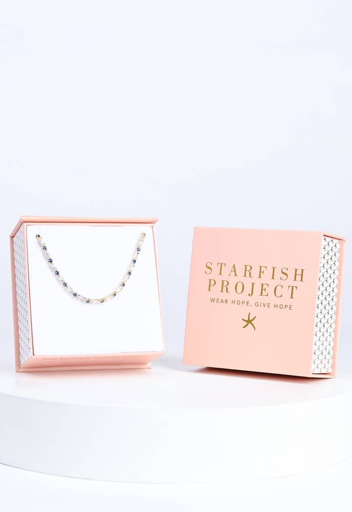Starfish Project, Inc - Glimmer Something Blue Tennis Bracelet
