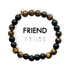 ETHICGOODS - 8mm Morse Code Bracelet Men's Extended Size | FRIEND
