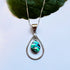Abalone Double Teardrop Necklace - Sterling, Indonesia
