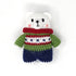 Melange Collection - Crochet Polar Bear Ornament