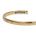 ETHICGOODS - CLASSIC GOLD Morse Code Cuff Bracelet - Stamped | MOTHER