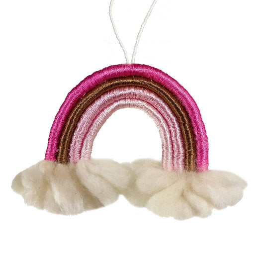 Pink/Copper  Rainbow Wrap Ornament