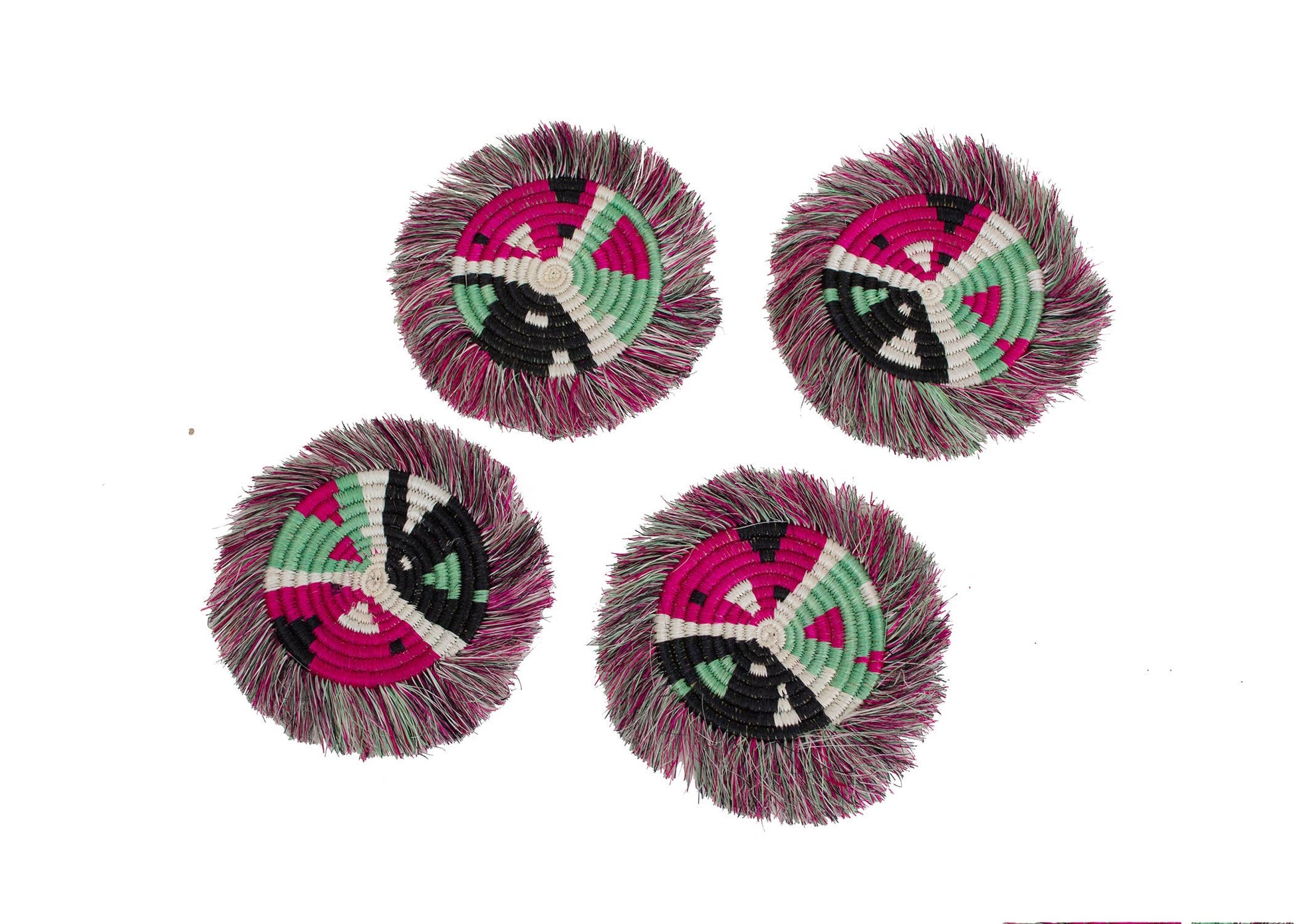Vivid Viola Matisse Fringed Coasters - CJ Gift Shoppe