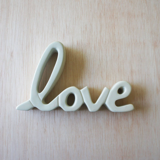 "Love" Standing Words - Natural