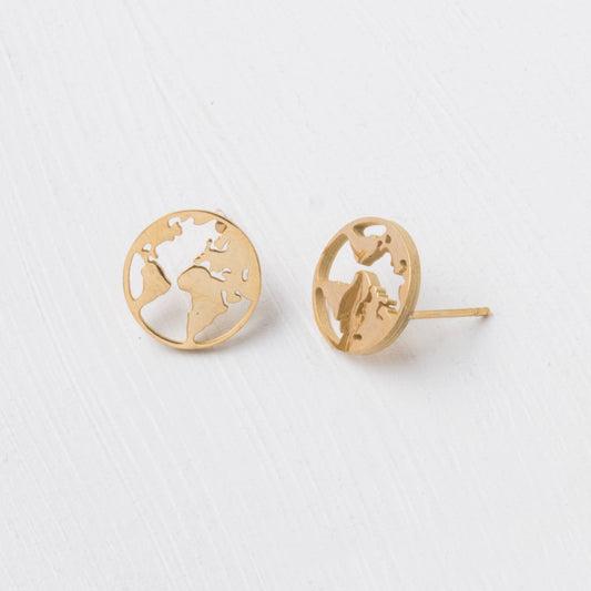 Starfish Project, Inc - The Gold World Stud Earrings
