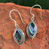 Translucent Earrings, Abalone - Sterling Silver, Indonesia
