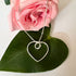 Women's Peace Collection - Heart To Heart Necklace - Sterling Silver, Indonesia