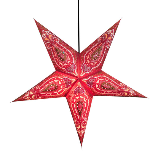 Om Paper Star Lanterns - Coral