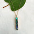 Abalone Bar Necklace - Brass