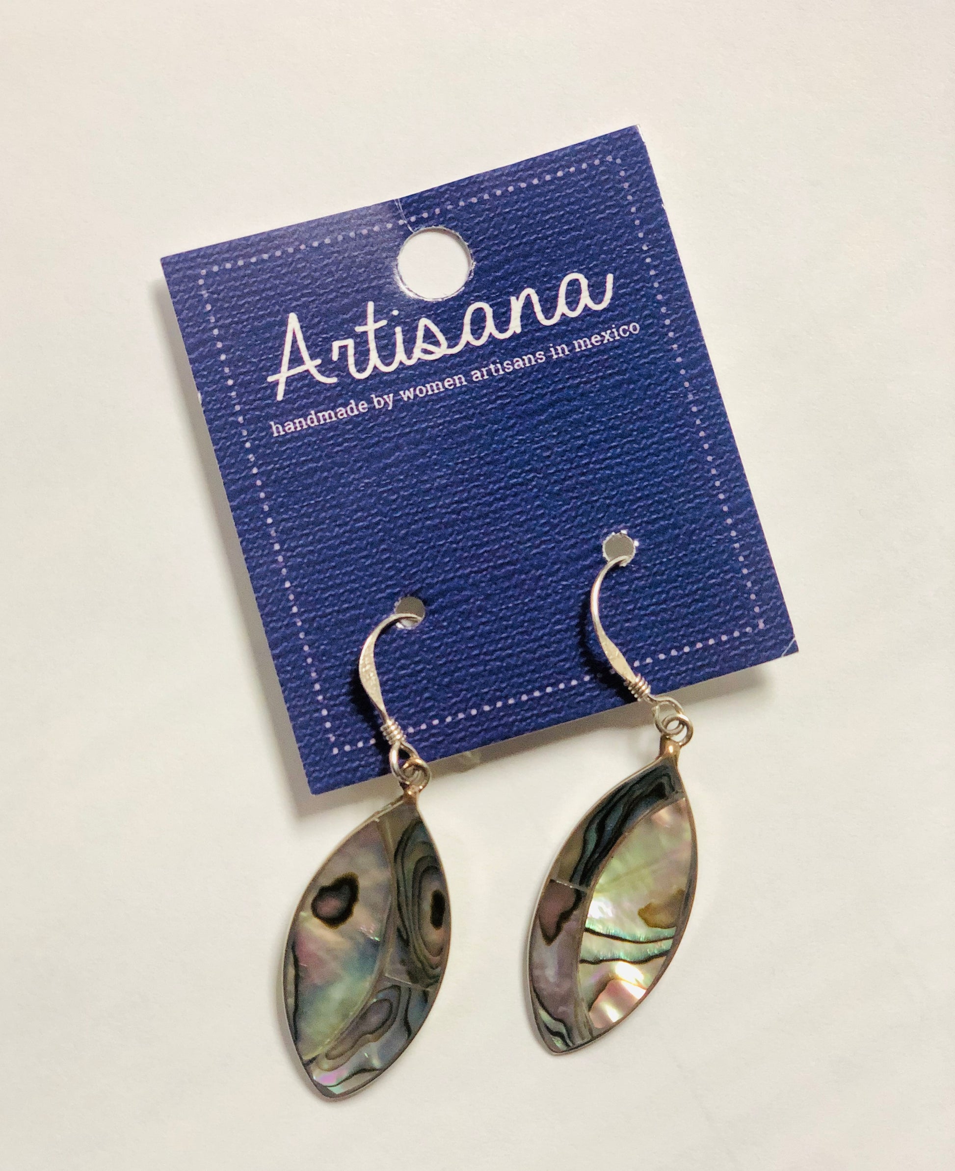 Abalone Ellipse Earrings - CJ Gift Shoppe