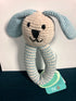 Bunny Ring Rattle-Blue