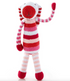Stripey Bunny Rattle-Pink