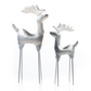 Hammered Silver Reindeer-Set of 2 - CJ Gift Shoppe