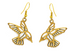 Tumbaga Gold Birds Drop Earrings