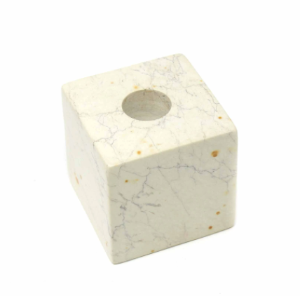 Cube Soapstone Candle Holder - CJ Gift Shoppe