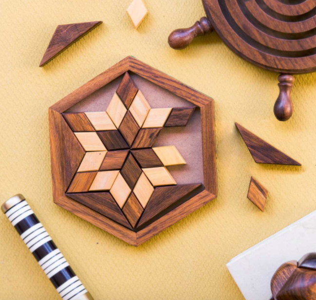 Wooden Star Puzzle - CJ Gift Shoppe