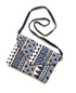 Navy Patterned Envelope Crossbody