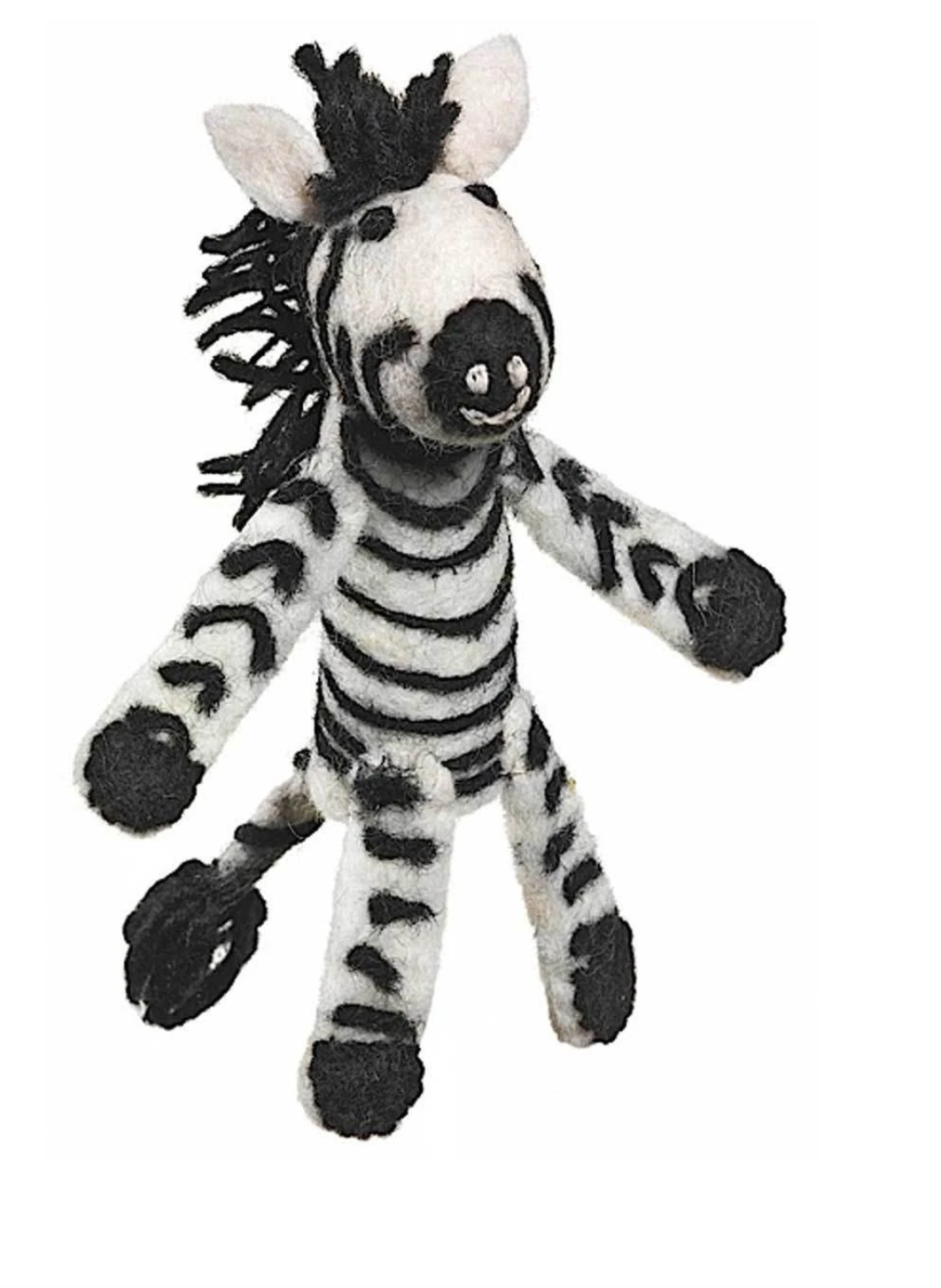 Zebra Finger Puppet - CJ Gift Shoppe