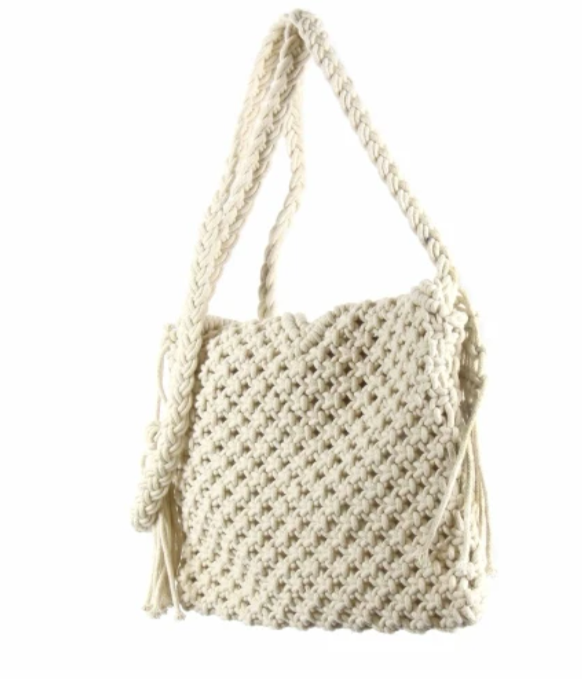 Macrame Shoulder Bag - CJ Gift Shoppe