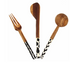 Olive Wood Appetizer Set of 3