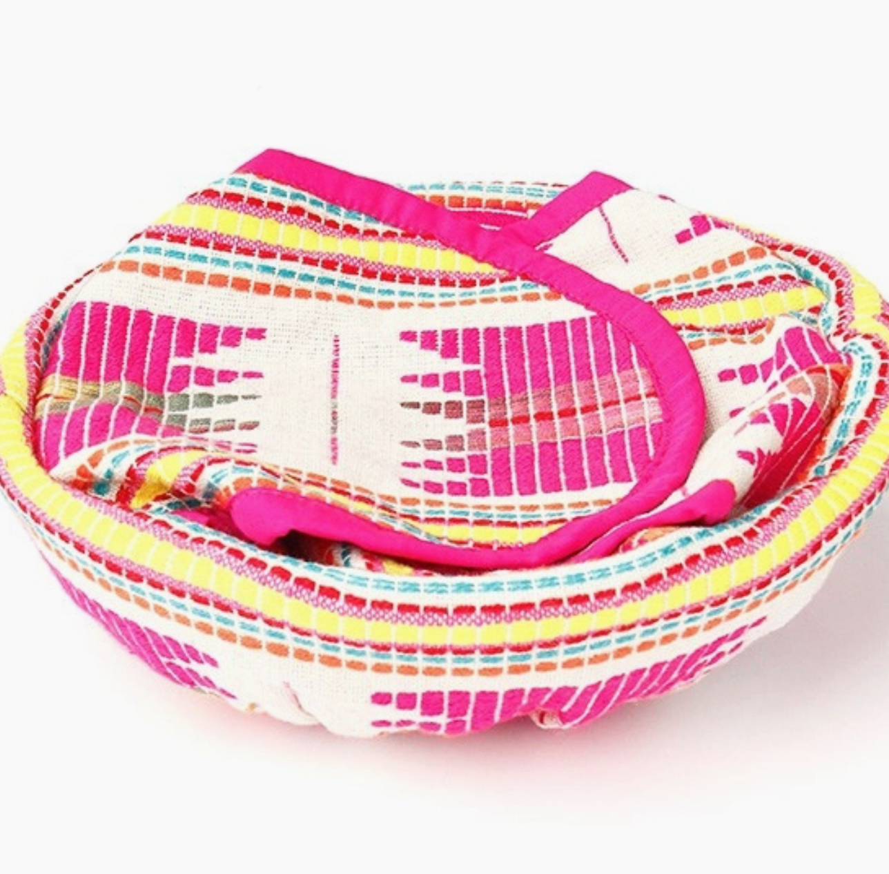 Pink Star Tortilla/Bread Basket - CJ Gift Shoppe