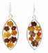 Pressed Flower Ellipse Earrings