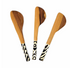Olive Wood & Batik Bone Handle Appetizer Spreader