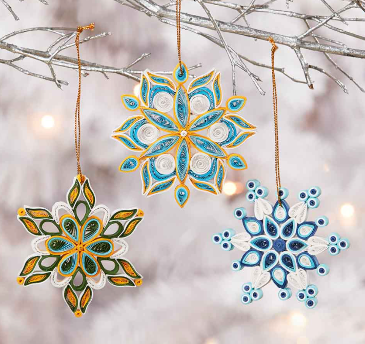 Quilled Snowflake Ornament - CJ Gift Shoppe
