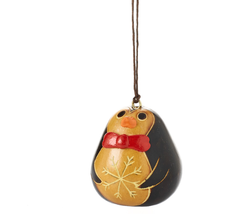 Gentleman Penguin Gourd Ornament - CJ Gift Shoppe