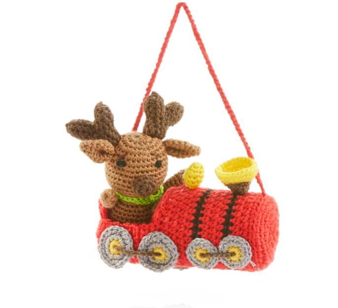 Moose Crocheted Christmas Ornament - CJ Gift Shoppe